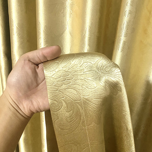 金黄色宾馆宿舍出租房工程窗帘