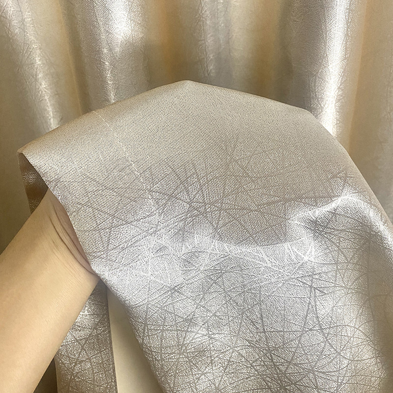 香槟色鸟巢外贸客厅卧室阳台办公出租房全遮光短窗帘成品特价清仓