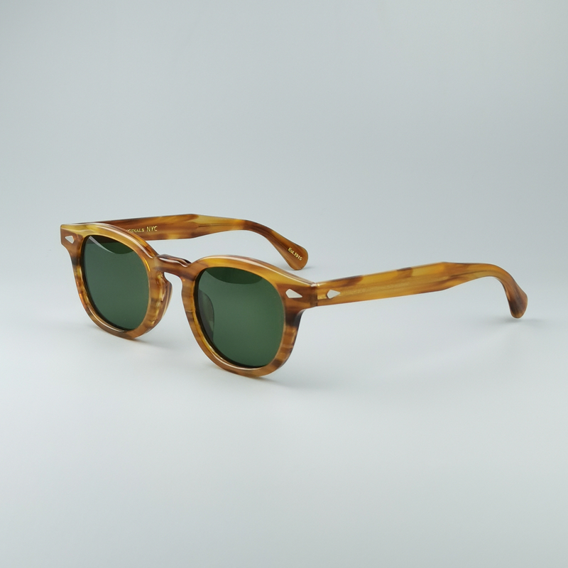 墨镜墨镜moscot偏光复古男女圆形