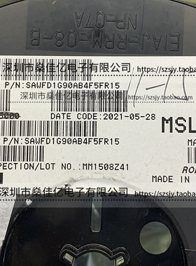 SAWFD1G90AB4F5F 双滤波器 Band39_Band41 /10Pin /1511 原装正品