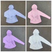 防紫外线外套冰丝弹力透气凉感薄外套upf40 户外短款 防晒衣女夏季