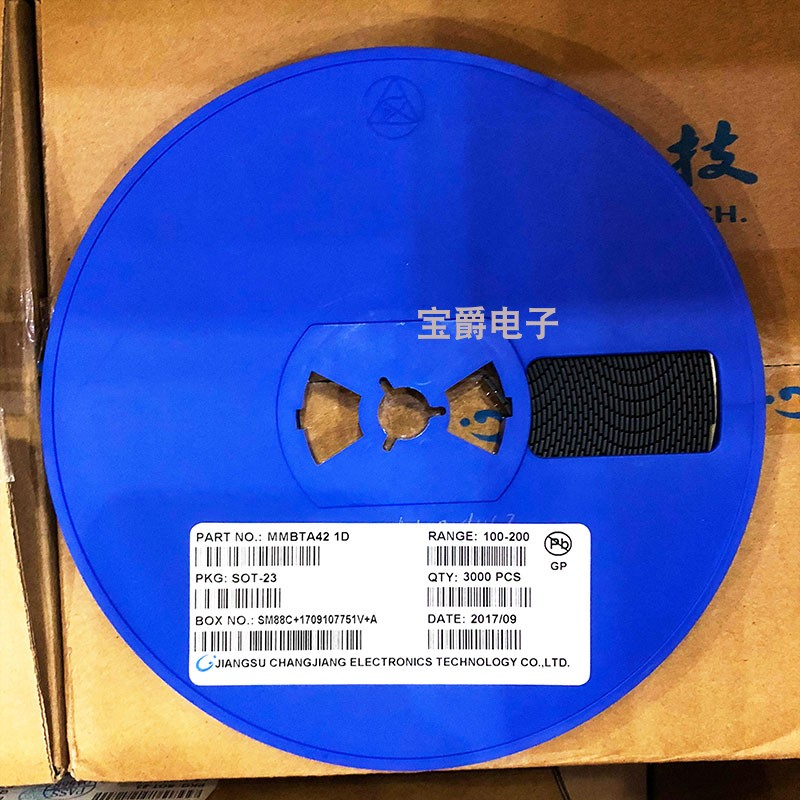 贴片三极管 MMBTA42 A42 1D 丝印1D SOT-23封装 NPN 一盘3K直拍