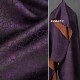 深紫色 复古旗袍汉服丝滑设计师布料 龟裂纹香云纱花萝提花面料