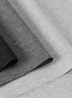 麻灰色系 厚款40s锦棉罗马布料 四面弹力全棉布西装裤子裙子面料