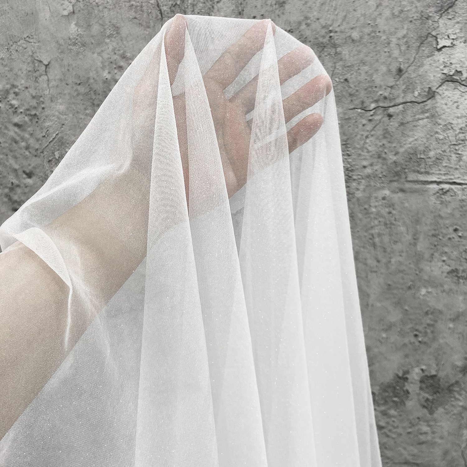 亮丝锦纶弹性服装透视网纱布料