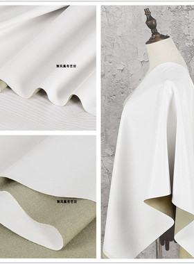 微弹柔软 白色pu皮小荔枝细纹皮革皮料布料 外套夹克机车皮裤面料