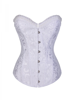 无肩带婚纱束身衣钢骨马甲胸衣外穿腰封复古美体内衣overbust聚拢