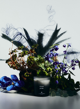 ASUCH 浆果小豆蔻 月球野餐 无烟香薰蜡烛卧室清新助眠玻璃送礼