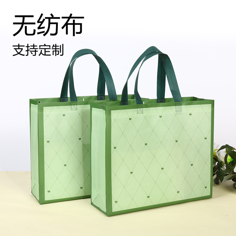 新款加厚覆膜无纺布大中小鞋盒衣服装店手提袋子礼品购物塑料袋子