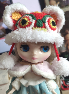 小布中布Blythe 娃娃衣服 可穿娃衣 手工制作 帽子 娃衣系列