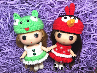 韩国正版冬己迷糊娃娃9CM 11CM可穿衣服 愤怒的小鸟套装 手工娃衣