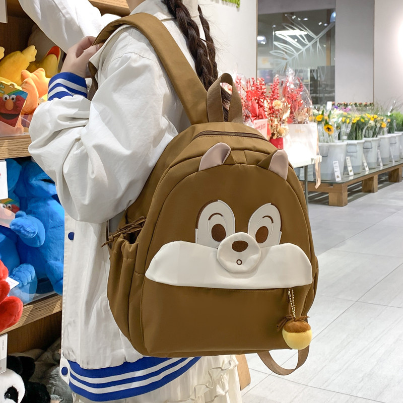 日系可爱卡通萌小背包女孩小学生装书上学书包动物形状旅游双肩包