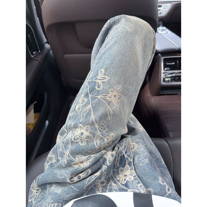 男装牛仔裤LK25577其他/other潮牛仔布青少年中腰标准拉链2025年