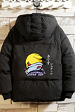 MY16036-P100皮卡丘卡通加厚加绒面包服加肥加大码男胖子衣，男装棉衣，电商A040A