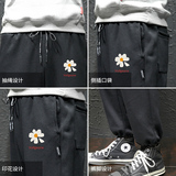 K13059-P40春季束脚直筒运动裤男大码宽松休闲卫裤哈伦裤，男装休闲裤，电商A040A