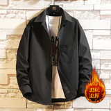 CS15033加绒款P55加厚加绒衬衫男保暖衬衣长袖寸衫上衣服外套，男装衬衫，电商A040A