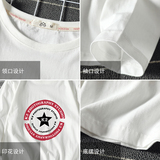 电商A040A-TX3032-P25街头嘻哈潮牌印花长袖t恤加肥加大码男胖，男装T恤，电商A040A