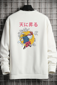 T4012-P25 字母印花帅气百搭长袖t恤男大码胖子卫衣薄外套图片
