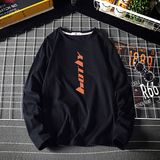 TX3006-P25T恤男字母印花简约长袖t恤加肥加大码男胖子上衣服，男装T恤，电商A040A