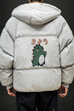 MY16037-P100恐龙卡通羊羔绒加厚加绒衣加肥加大码胖子面包服，男装棉衣，电商A040A