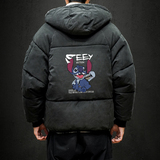 MY16038-P100史迪仔卡通加厚加绒面包服加肥加大码男青少年胖子，男装棉衣，电商A040A