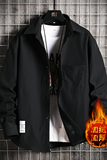 CS15045加绒款P55加厚加绒衬衫男保暖衬衣长袖寸衫上衣服外套，男装衬衫，电商A040A