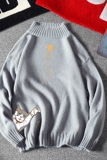 M18013-P45秋冬半高领毛衣男大码，男装针织衫/毛衣，电商A040A