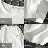 电商A040A-TX3018-P25小清新印花长袖t恤加肥加大码男胖子上衣，男装T恤，电商A040A