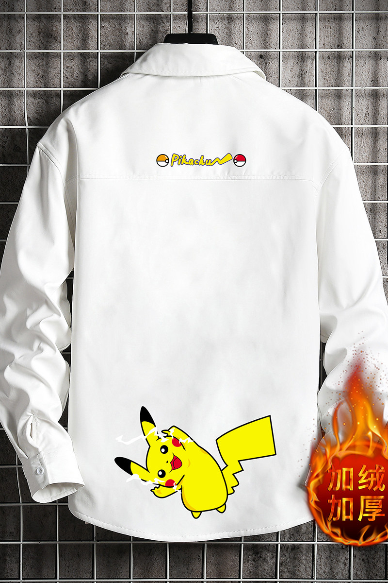 CS15034加绒款P55加厚加绒衬衫男保暖衬衣长袖寸衫上衣服外套,男装衬衫,电商A040A