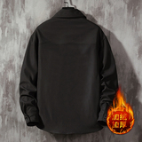 CS15045加绒款P55加厚加绒衬衫男保暖衬衣长袖寸衫上衣服外套，男装衬衫，电商A040A