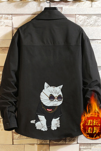 CS15044加绒款P55加厚加绒衬衫男保暖衬衣长袖寸衫上衣服外套图片