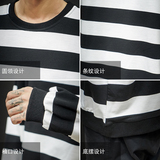 S6666加绒款-P50加厚加绒卫衣男加肥加大码网红宽松条纹长袖外套，男装卫衣，电商A040A