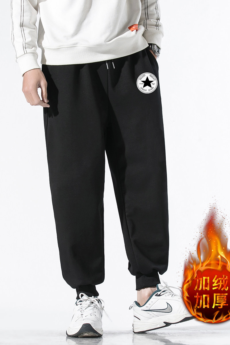 K12008-P40加绒P50加绒运动裤男大码宽松束脚直筒卫裤休闲裤,男装休闲裤,电商A040A