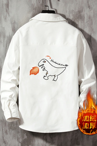 CS15040加绒款P55加厚加绒衬衫男保暖衬衣长袖寸衫上衣服外套图片