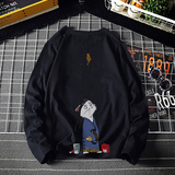电商A040A-TX3014-P25卡通印花长袖t恤加肥加大码男胖子打底衫，男装T恤，电商A040A