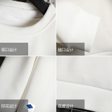 T4061-P25字母印花帅气百搭长袖t恤男大码胖子卫衣薄外套，男装卫衣，电商A040A