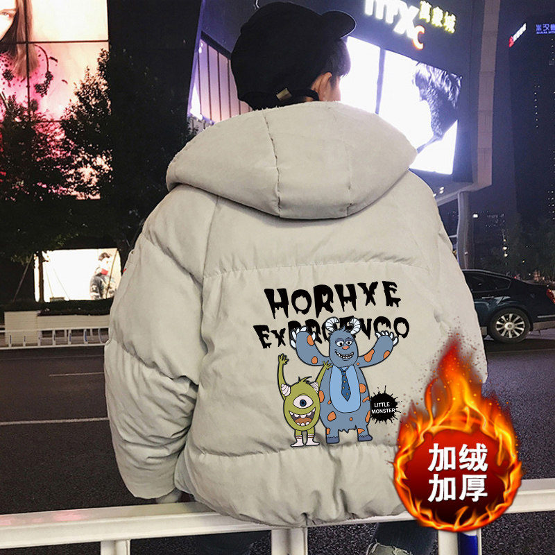 MY16048-P100 加厚加绒衣男面包服男大码服男袄男外套男图片