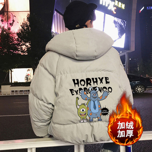 MY16048-P100 加厚加绒衣男面包服男大码服男袄男外套男图片