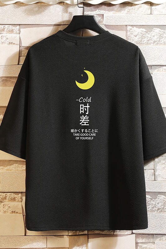 Q11047-P30春夏季七分袖t恤男大码五分袖男短袖中袖,男装T恤,电商A040A