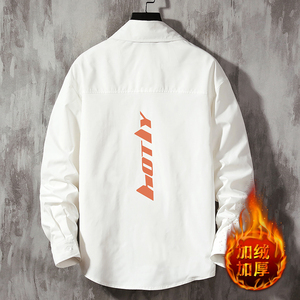 CS15006加绒款P55加厚加绒衬衫男保暖衬衣长袖寸衫上衣服外套,女生不想搭配衣服图片