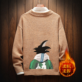 电商A040A-M19005加绒款-P65秋冬加绒宽松毛衣男线衫，男装针织衫/毛衣，电商A040A