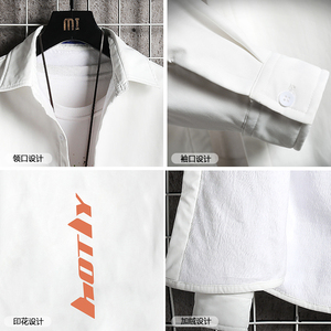 CS15006加绒款P55加厚加绒衬衫男保暖衬衣长袖寸衫上衣服外套图片