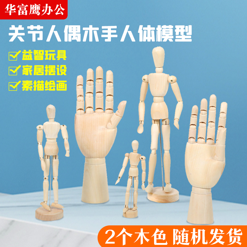 木头人关节人偶木手人体模型动漫木偶绘画素材工艺品礼品摆设摆件关节