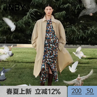 JNBY 江南布衣25春风衣宽松翻领长袖 5P2910180 早春上新