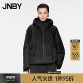 JNBY 防泼水 江南布衣秋冬加厚休闲宽松连帽羽绒服女5OAC14200