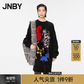 JNBY 江南布衣秋冬针织连衣裙女宽松图案休闲高级裙子5OBG14770