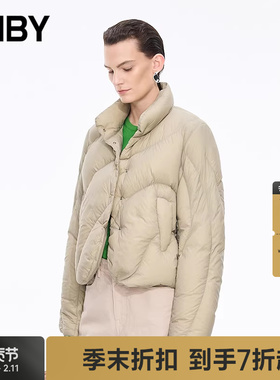 【商场同款】JNBY/江南布衣25冬新品羽绒服宽松立领长袖5PAC12740
