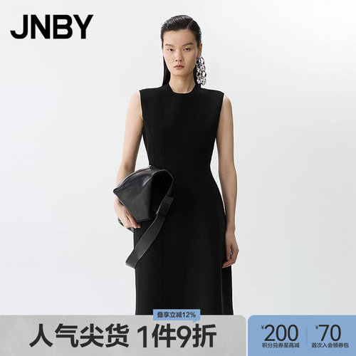 【春夏上新】JNBY/江南布衣25春连衣裙X型圆领无袖5P2G10810
