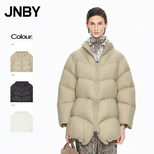 【秋冬上新】JNBY/江南布衣25冬新品羽绒服宽松X型连帽5PAC10270