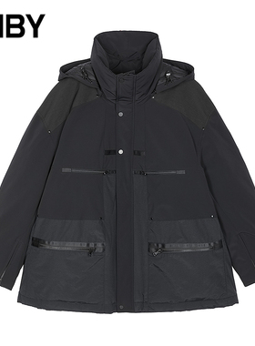 【秋冬上新】JNBY/江南布衣25冬新品羽绒服直筒宽松连帽5PBC13680